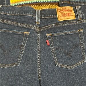 Levi's Indigo Back-Pocket Denim Jeans with Red Tab